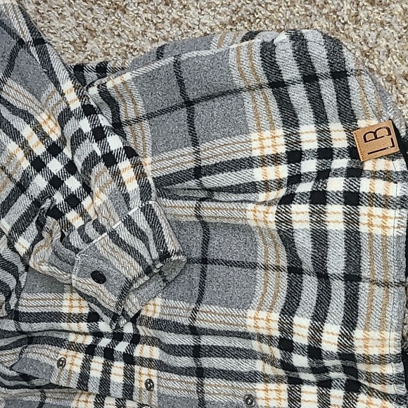 LB Collection Wool Blend Lined Shirt Jacket - Picture 5 of 6